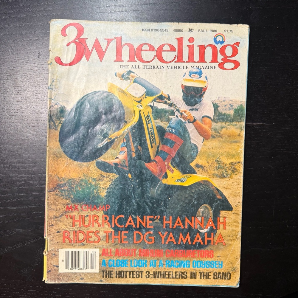 3 Wheeling Magazine‎ Fall 1980 Hurricane Hannah DG Yamaha Mikuni Carburetors